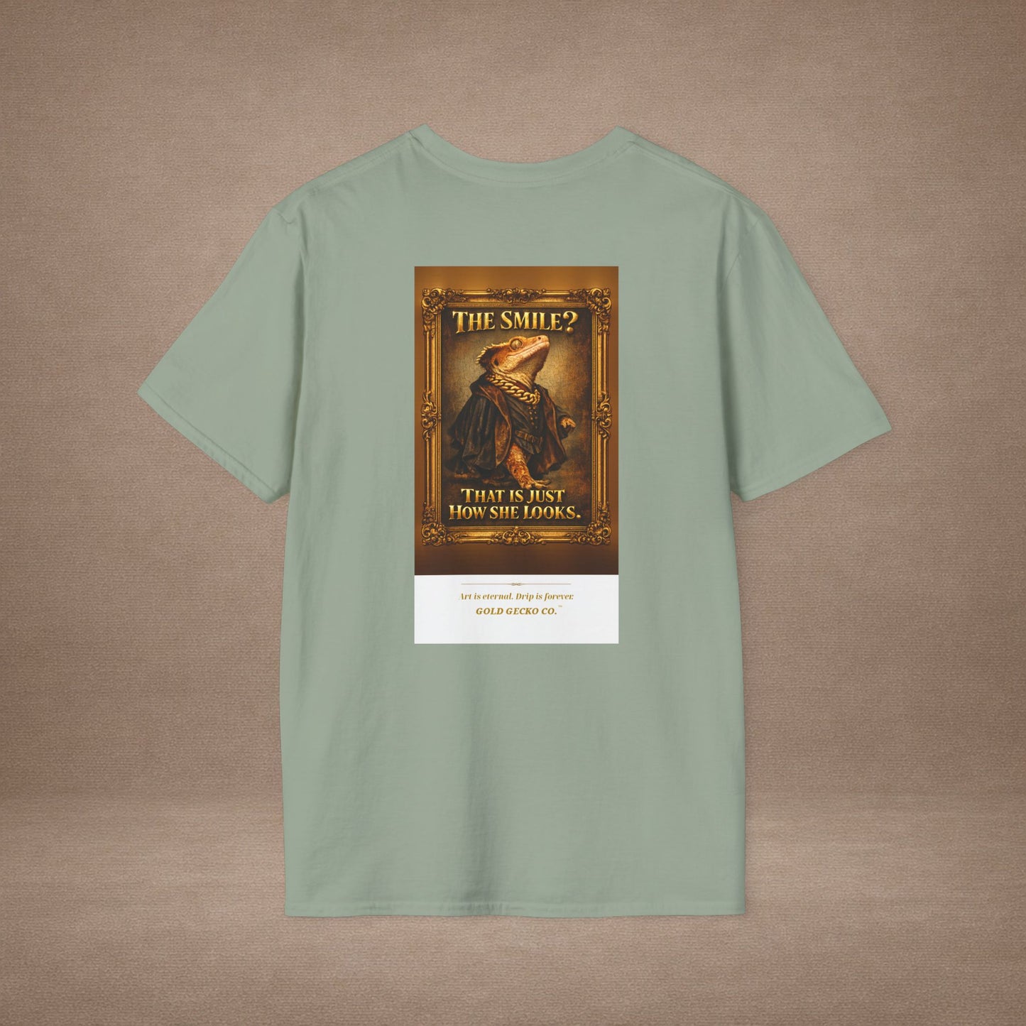 Design #col19-1 - Mona Gecko — Fine Art Tee