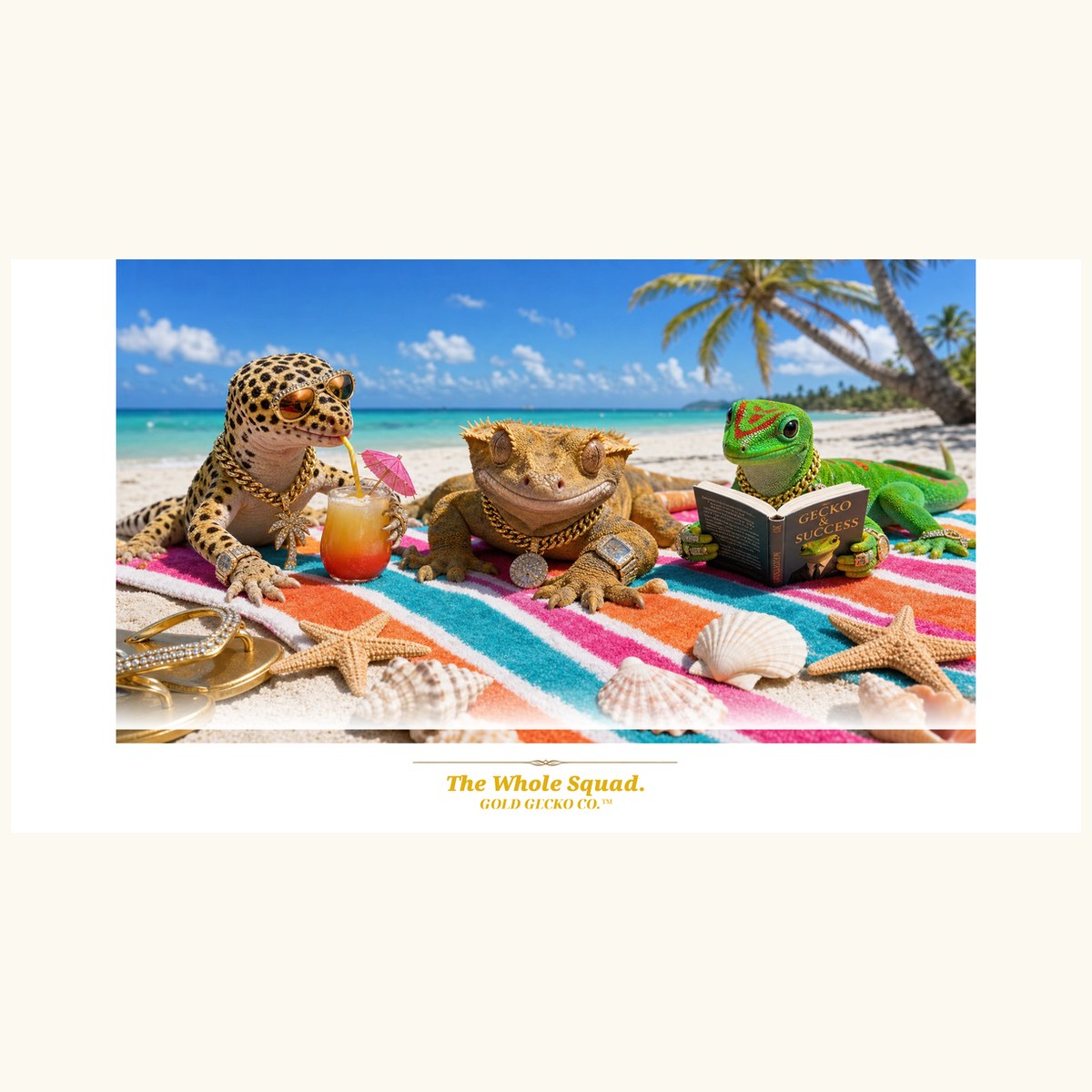 Col3002 - Beach Gecko Sun Shades