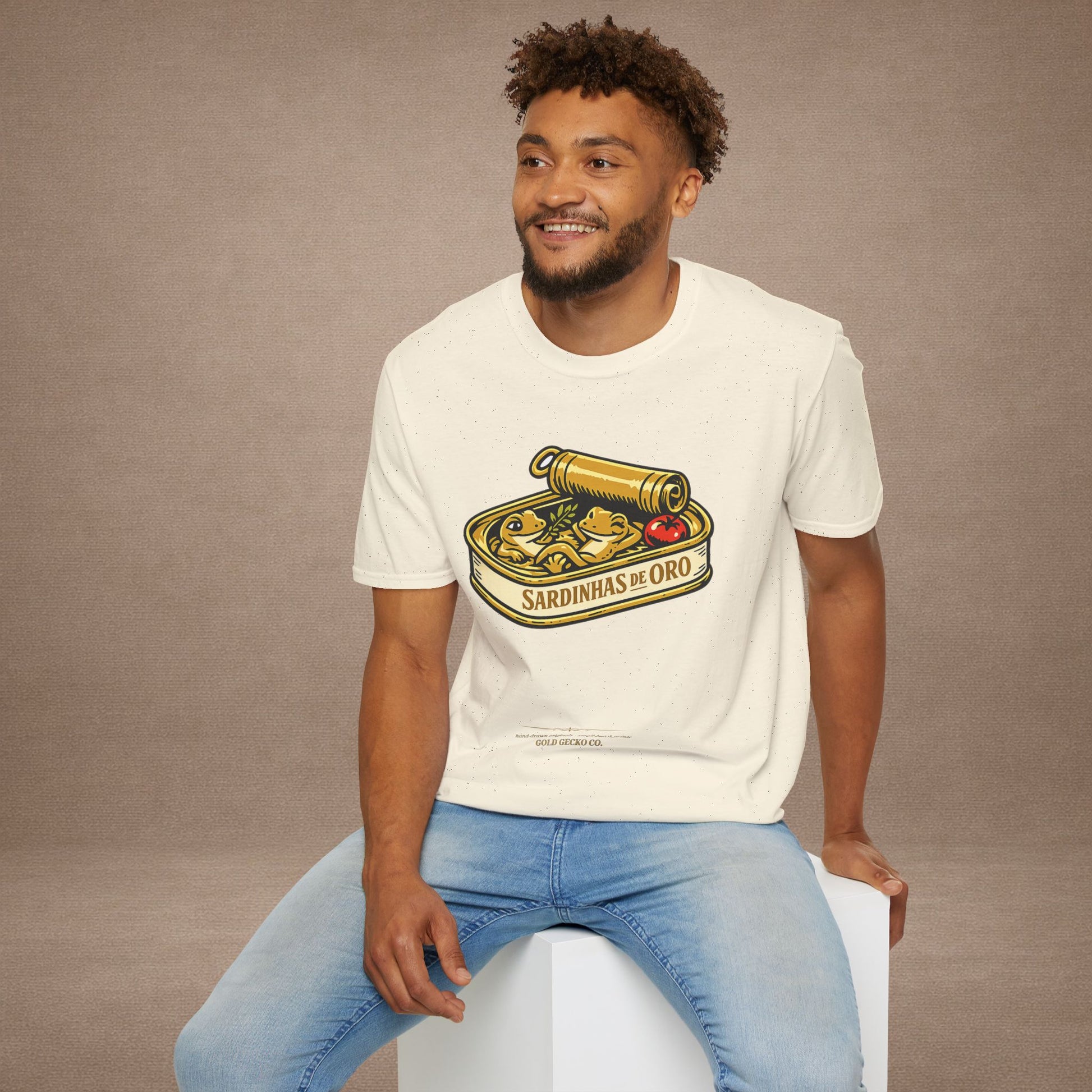 Sardinhas de Ouro Portuguese fish market graphic t-shirt — Gold Gecko Co.
