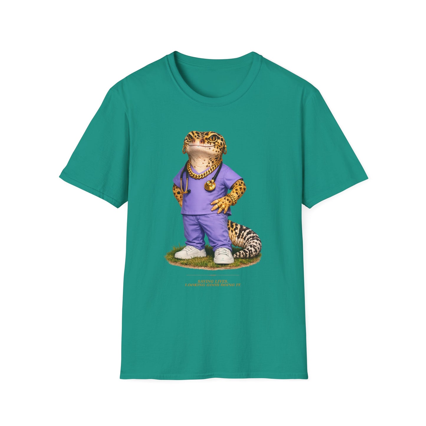 Gold Gecko Co.™ | Scrubs | Leopard Gecko | Comfort Colors 6500
