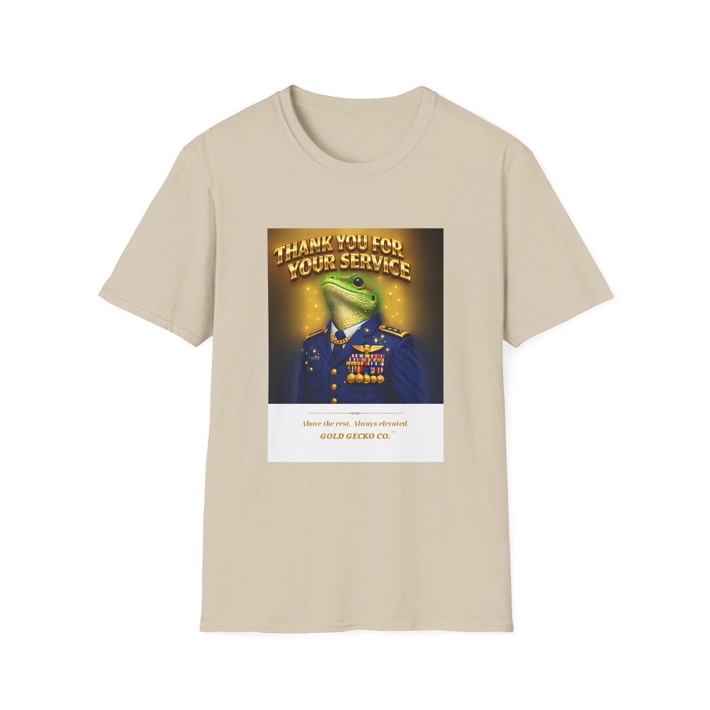 Gold Gecko Co.™ | Air Force Above | Leopard Gecko | Comfort Colors 6500