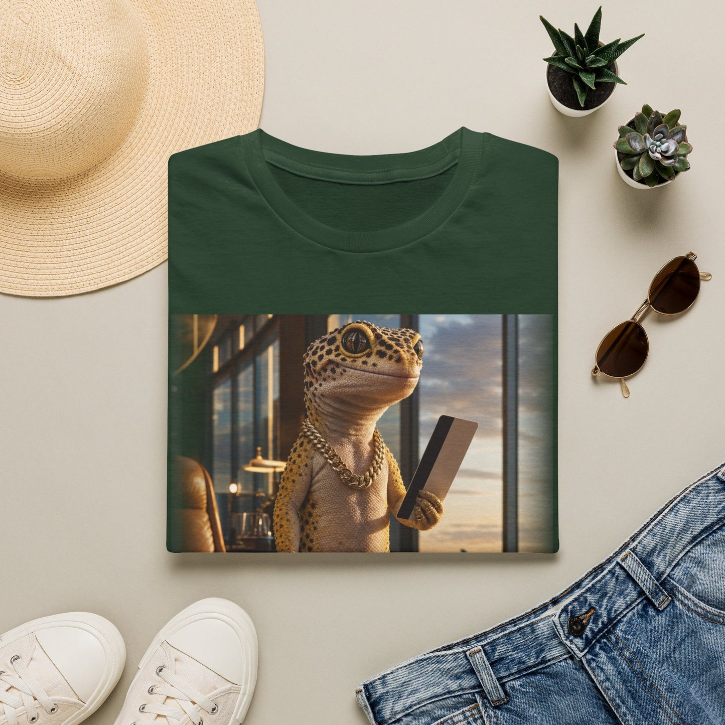 Col38-1 — Passport Stamped. Drip Packed. — Vacation Series (Leopard Gecko)