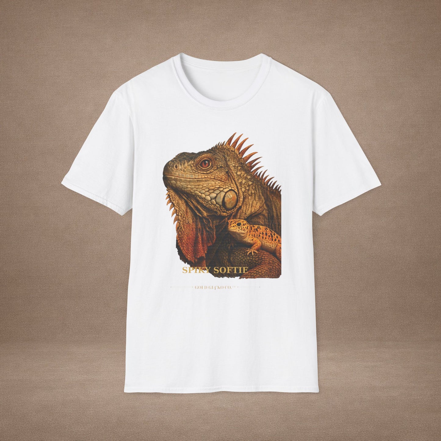 Iguana — Spiky Softie — photoreal reptile portraits — the ultimate herp appreciation. Gold Gecko Co. Reptile Roll Call collection.
