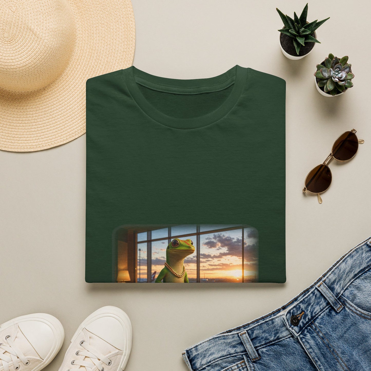 Gold Gecko Co.™ | Passport Stamped | Day Gecko | Comfort Colors 6500