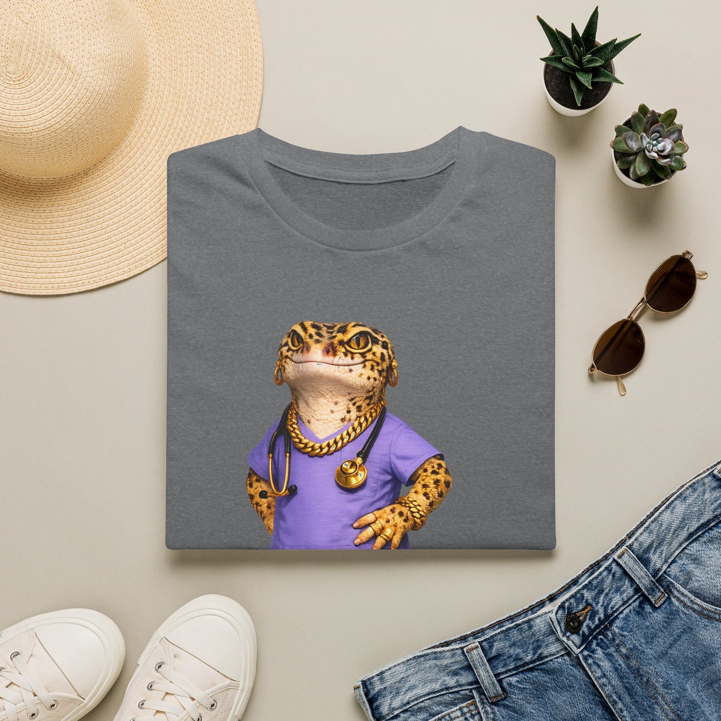 Gold Gecko Co.™ | Scrubs | Leopard Gecko | Comfort Colors 6500