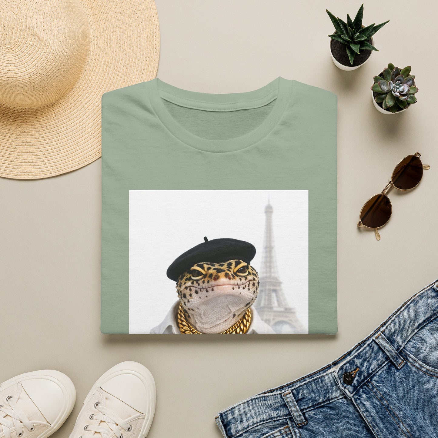 Gold Gecko Co.™ | Eiffel Tower | Crested Gecko | Comfort Colors 6500