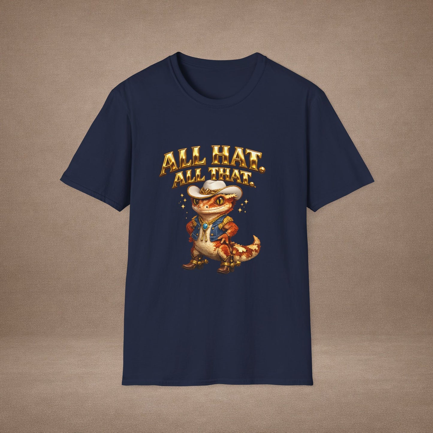 Design #09-2 - Cowgirl Gecko - "All Hat, All That"