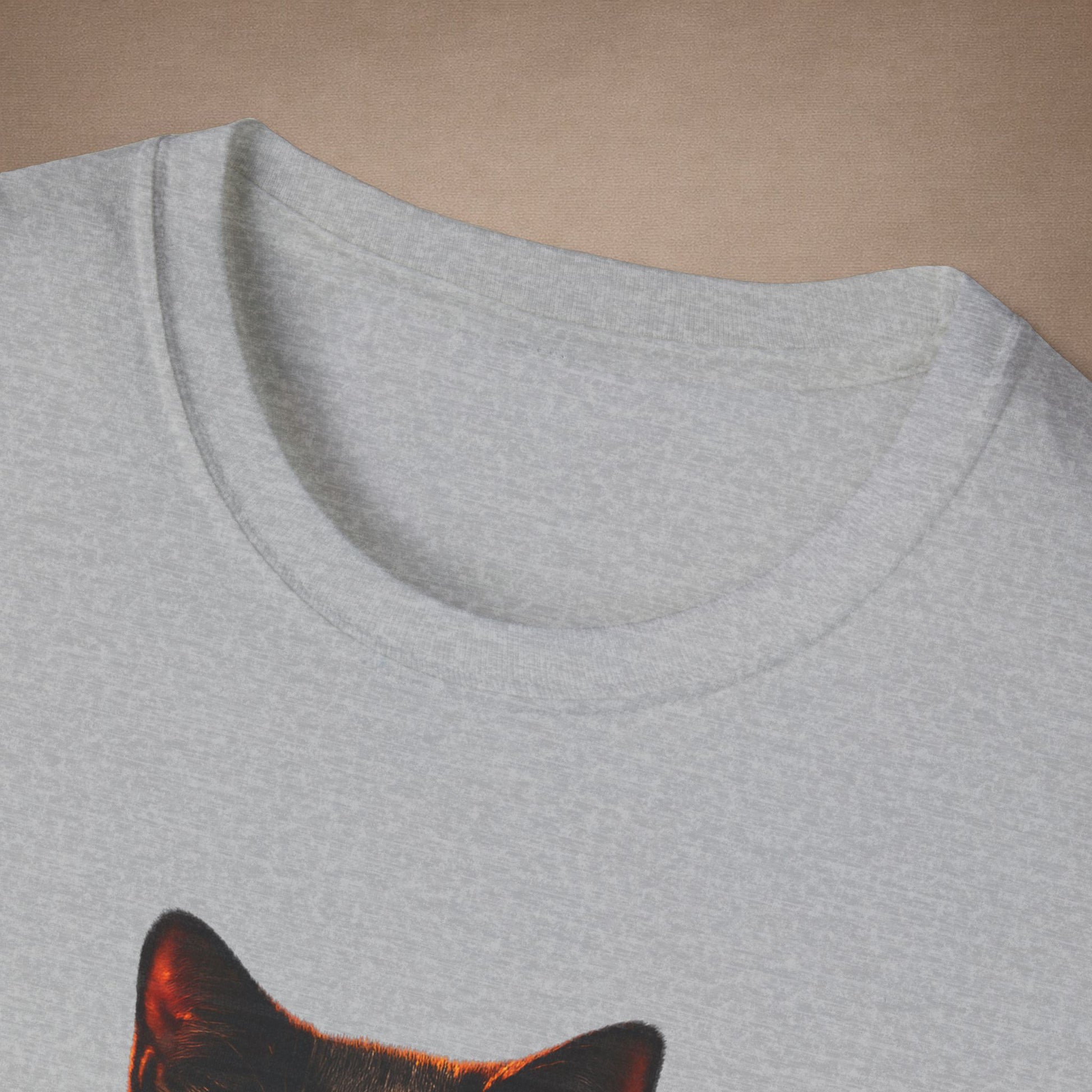 Black Cat — Lucky Charm — photoreal cat breed portraits paired with tiny gecko compani. Gold Gecko Co. Cats & Geckos collection.