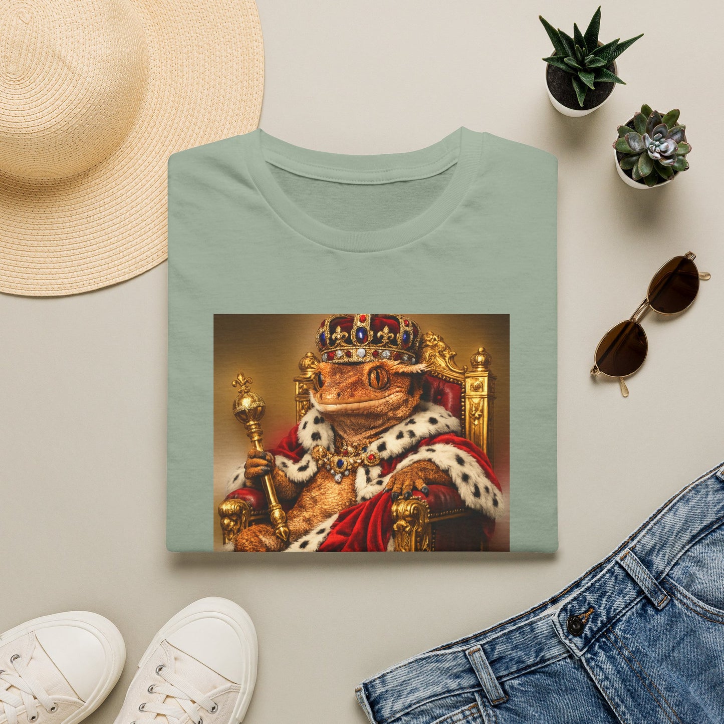 Gold Gecko Co.™ | Born to Reign | Crested Gecko | Comfort Colors 6500