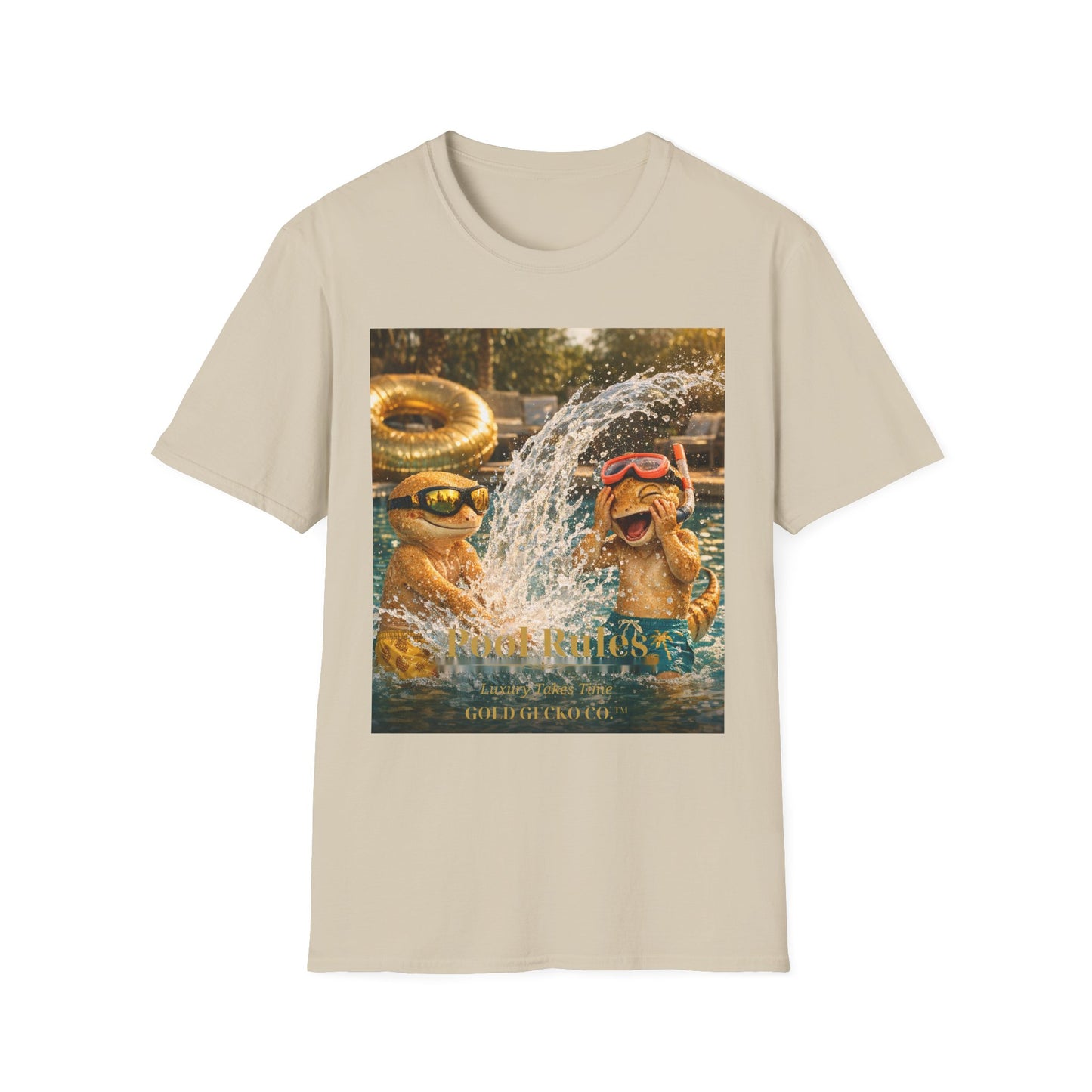 Col1403-03-V2-TS-Gildan64000-PoolRules-Realistic-GoldGeckoCo