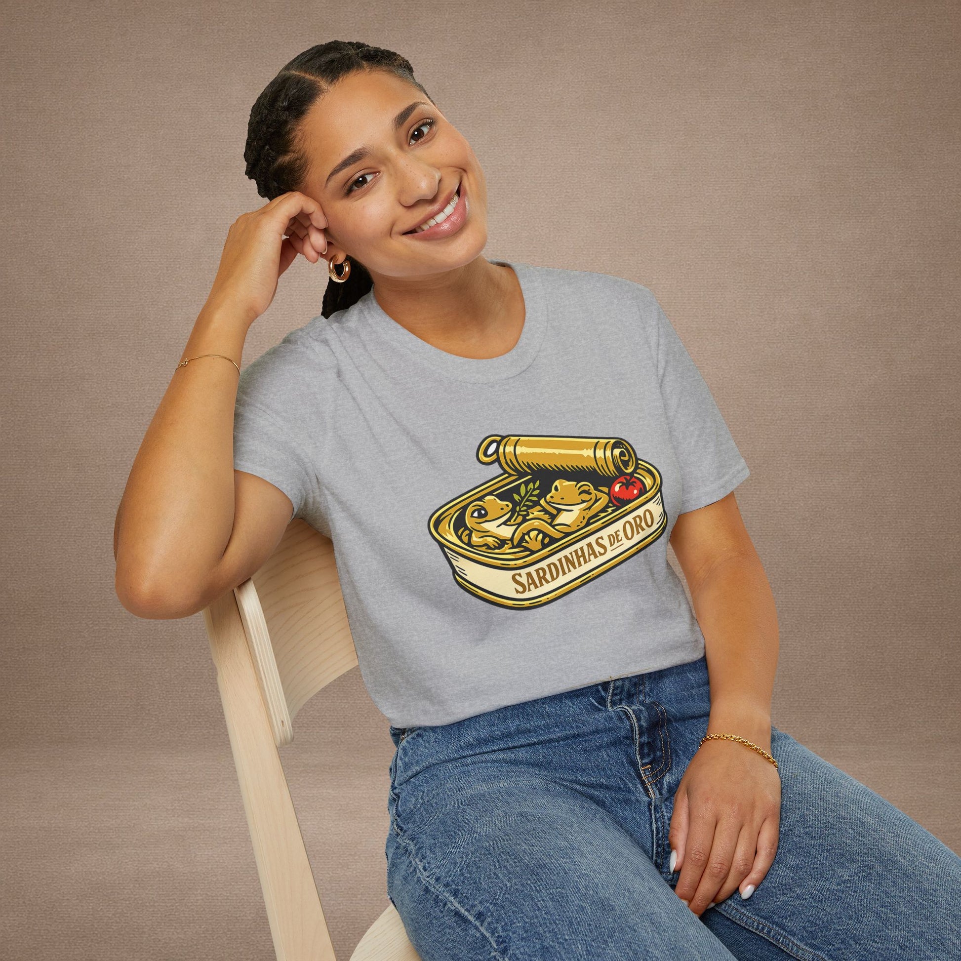 Sardinhas de Ouro Portuguese fish market graphic t-shirt — Gold Gecko Co.