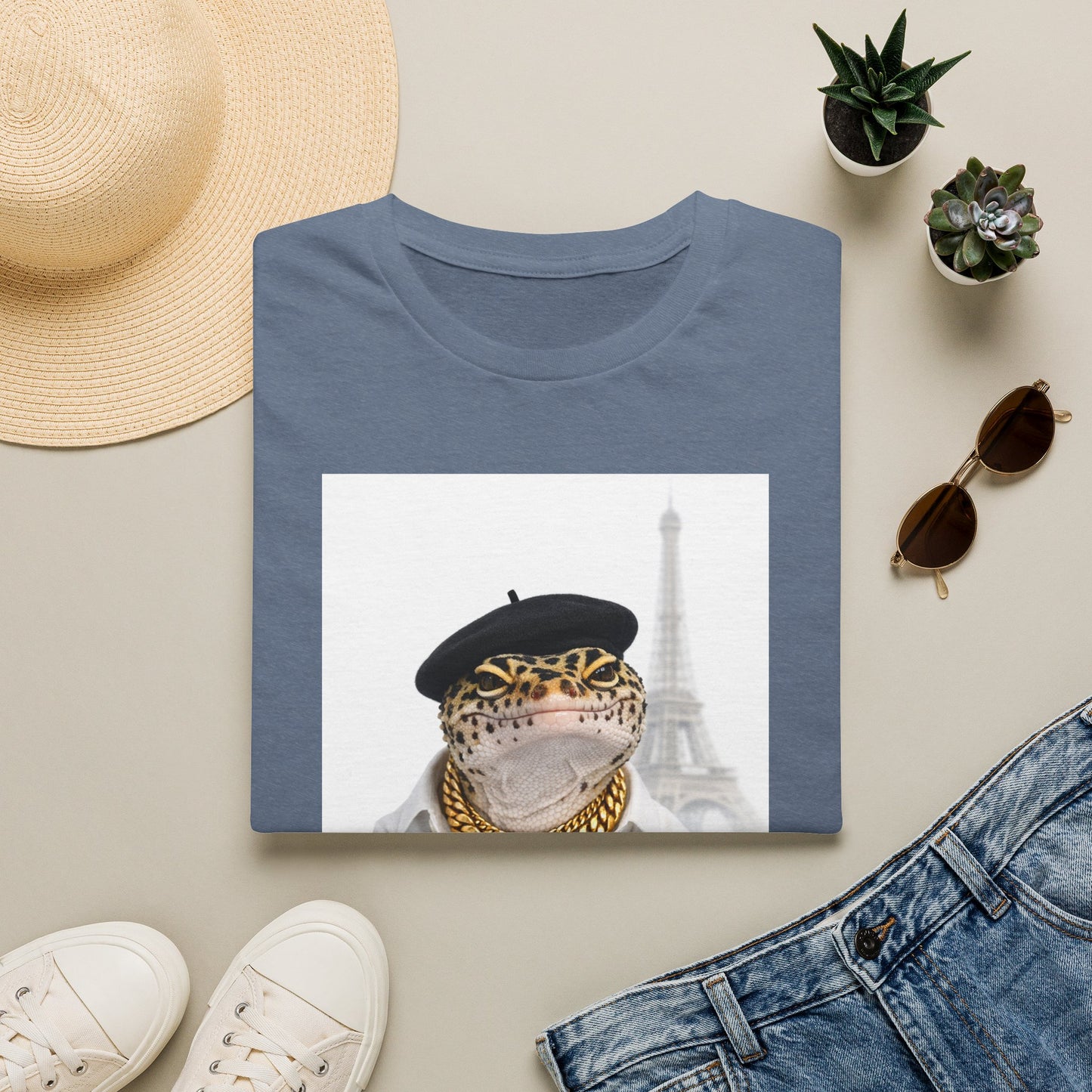 Gold Gecko Co.™ | Eiffel Tower | Crested Gecko | Comfort Colors 6500