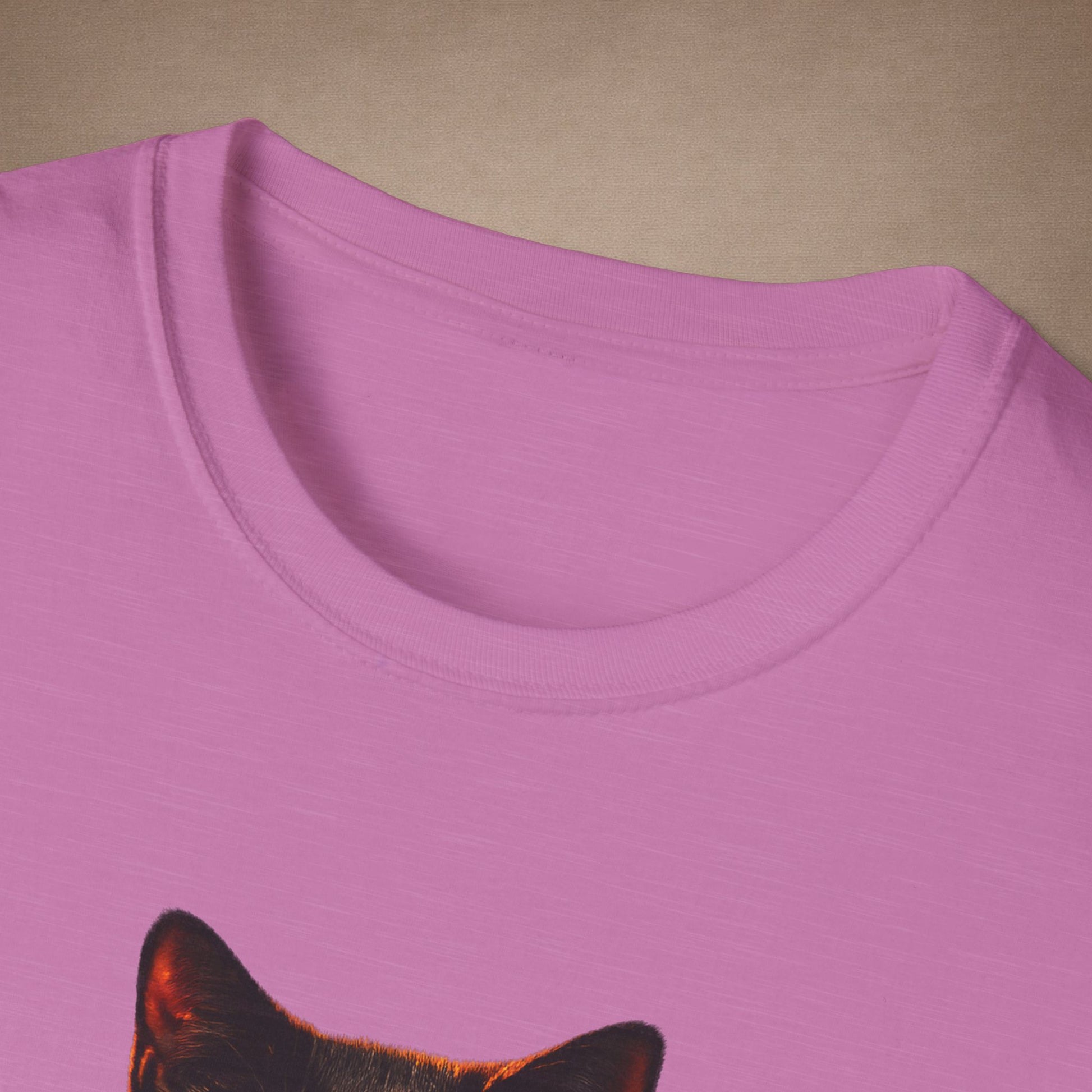 Black Cat — Lucky Charm — photoreal cat breed portraits paired with tiny gecko compani. Gold Gecko Co. Cats & Geckos collection.