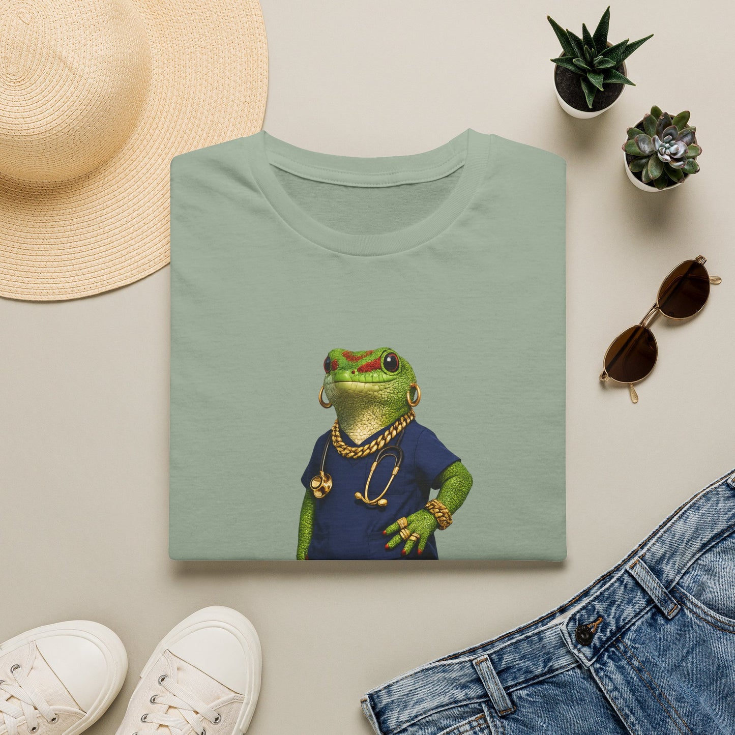 Gold Gecko Co.™ | Scrubs | Day Gecko | Comfort Colors 6500