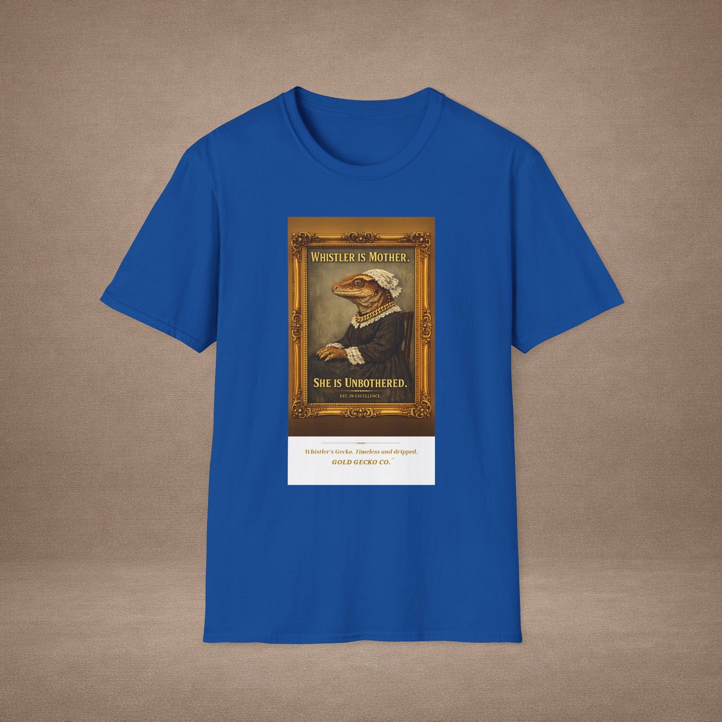Design #col19-4 - Whistler's Gecko— Fine Art Tee