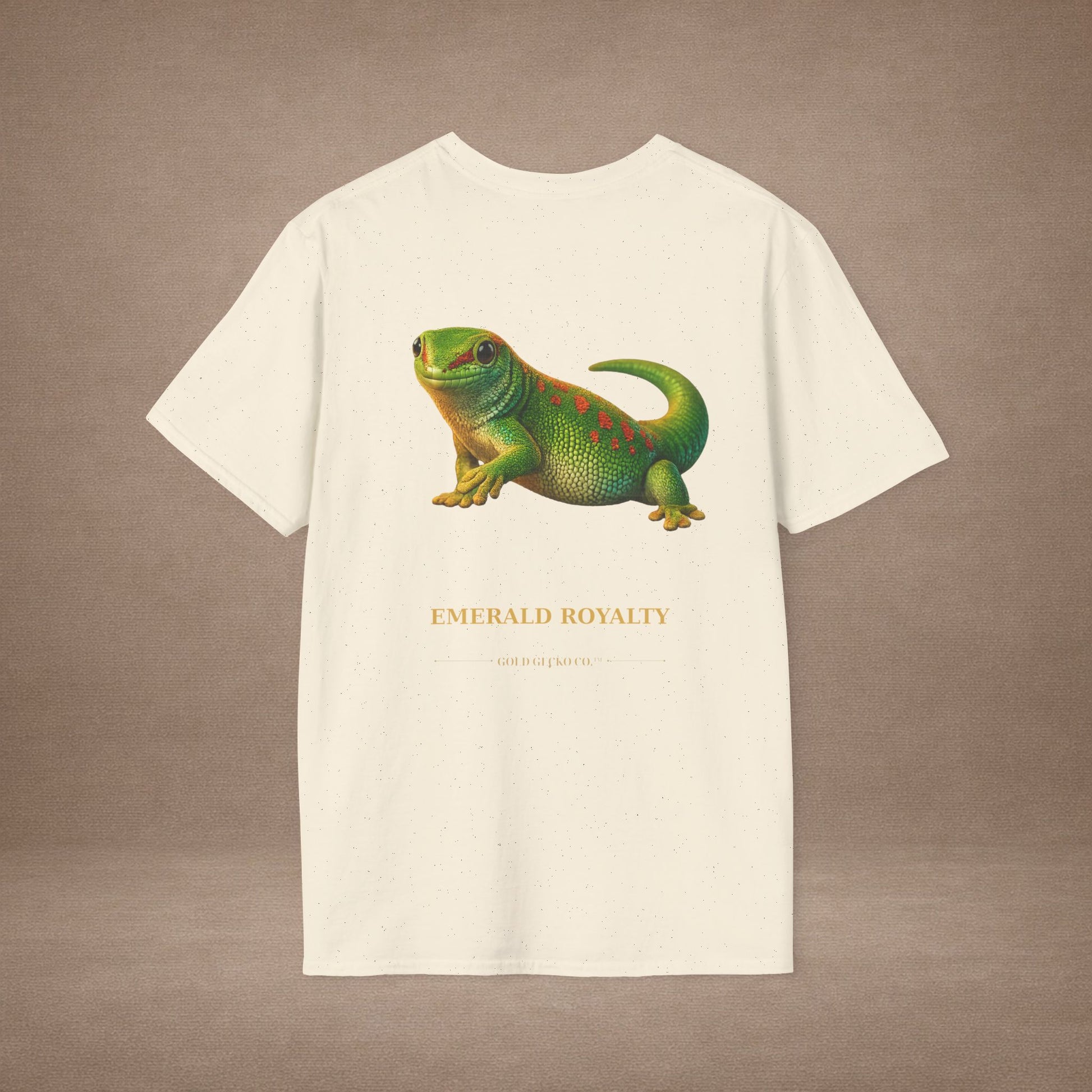 Day Gecko — Emerald Royalty — photoreal reptile portraits — the ultimate herp appreciation. Gold Gecko Co. Reptile Roll Call collection.