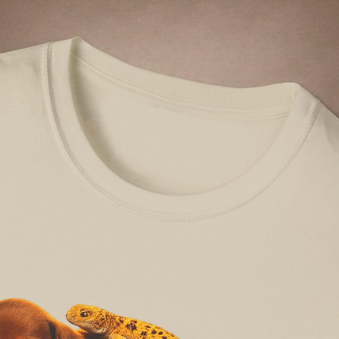 Dachshund — Long And Short Of It — cinematic photoreal portraits of beloved dog breeds paired w. Gold Gecko Co. Puppies & Geckos collection.