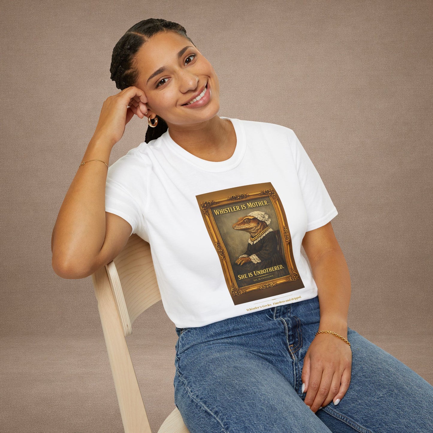 Design #col19-4 - Whistler's Gecko— Fine Art Tee