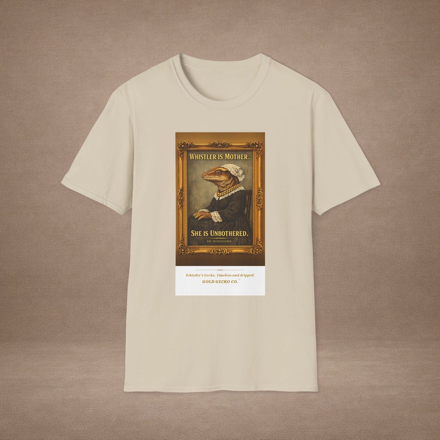 Design #col19-4 - Whistler's Gecko— Fine Art Tee