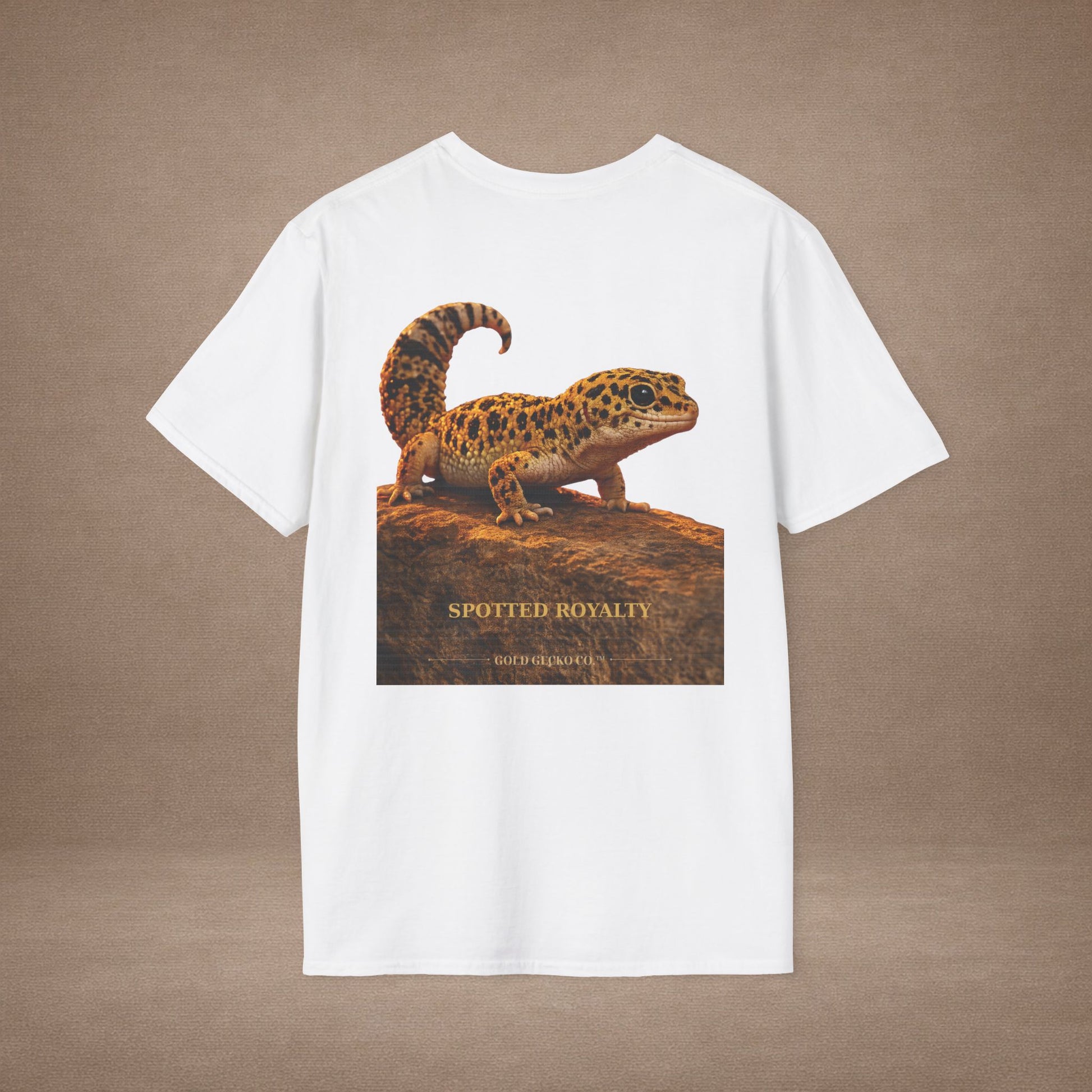 Leopard Gecko — Spotted Royalty — photoreal reptile portraits — the ultimate herp appreciation. Gold Gecko Co. Reptile Roll Call collection.
