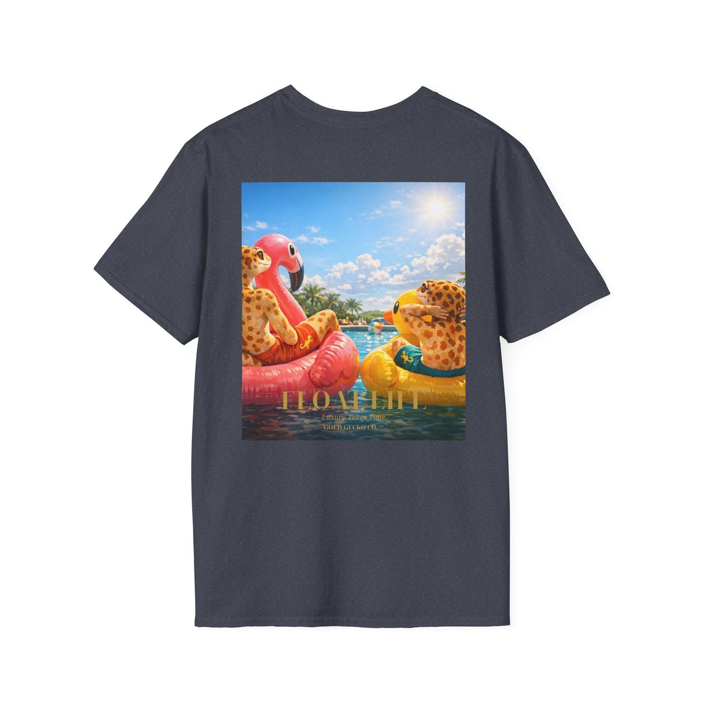 Col1453-02-V1-TS-Gildan64000-FloatLife-Realistic-GoldGeckoCo