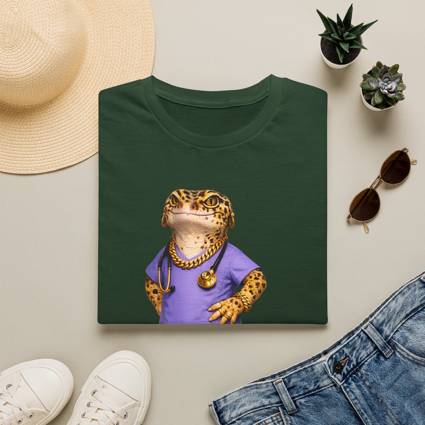 Gold Gecko Co.™ | Scrubs | Leopard Gecko | Comfort Colors 6500