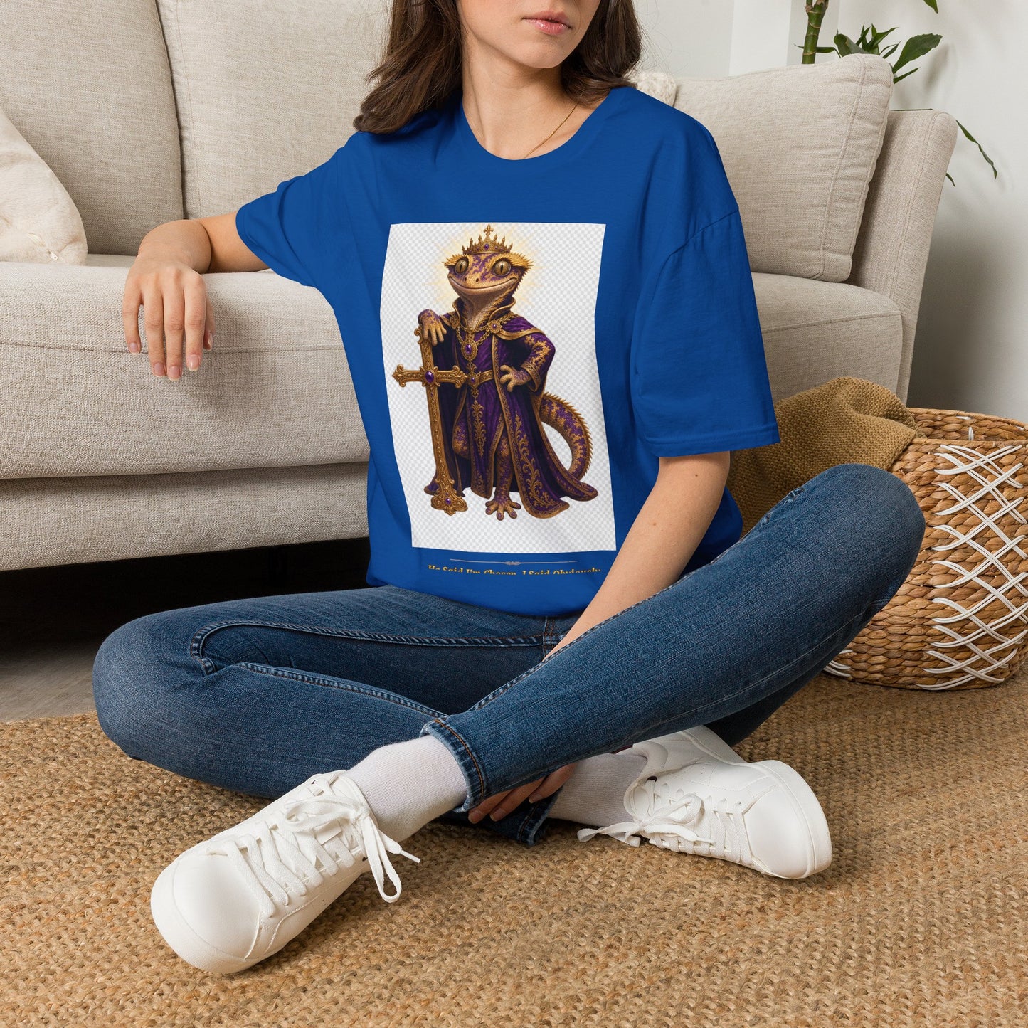 Gold Gecko Co. | He Said I'm Chosen. I Said Obviously. | Faith Gecko Tee