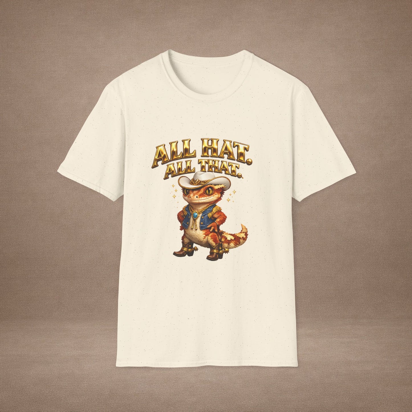 Design #09-2 - Cowgirl Gecko - "All Hat, All That"