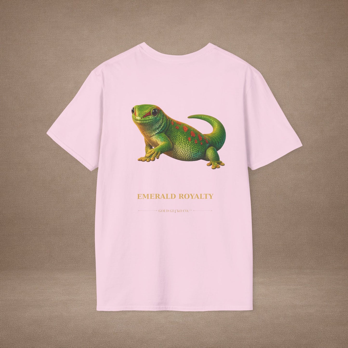 Day Gecko — Emerald Royalty — photoreal reptile portraits — the ultimate herp appreciation. Gold Gecko Co. Reptile Roll Call collection.