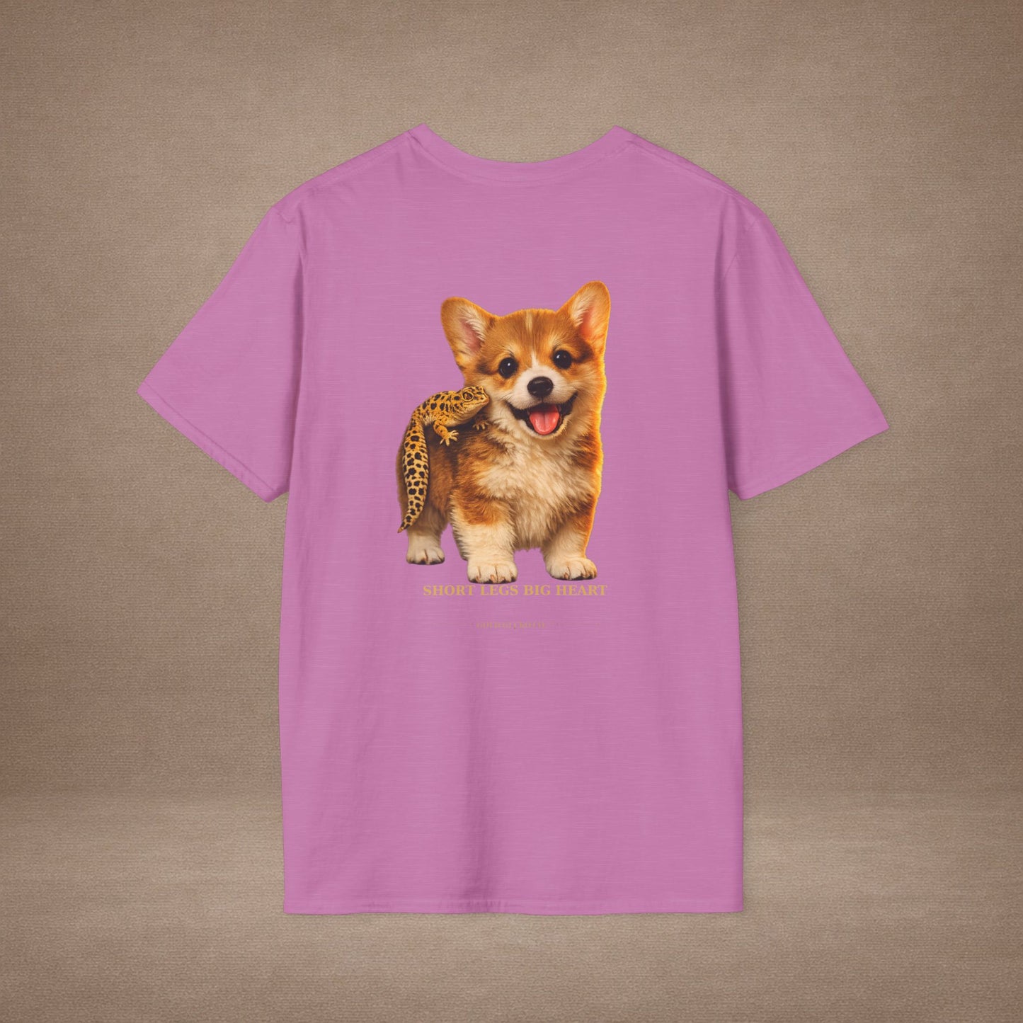 Corgi — Short Legs Big Heart — cinematic photoreal portraits of beloved dog breeds paired w. Gold Gecko Co. Puppies & Geckos collection.
