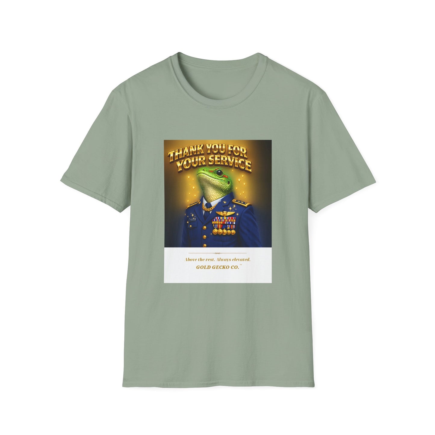 Gold Gecko Co.™ | Air Force Above | Leopard Gecko | Comfort Colors 6500