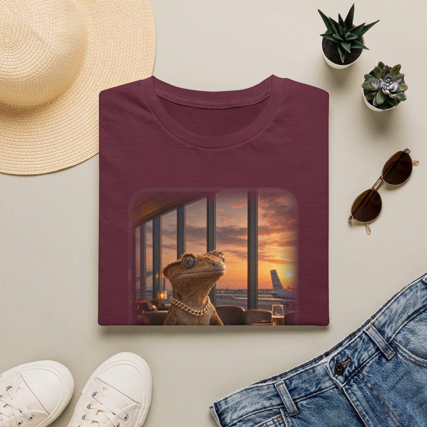Gold Gecko Co.™ | Passport Stamped | Crested Gecko | Comfort Colors 6500