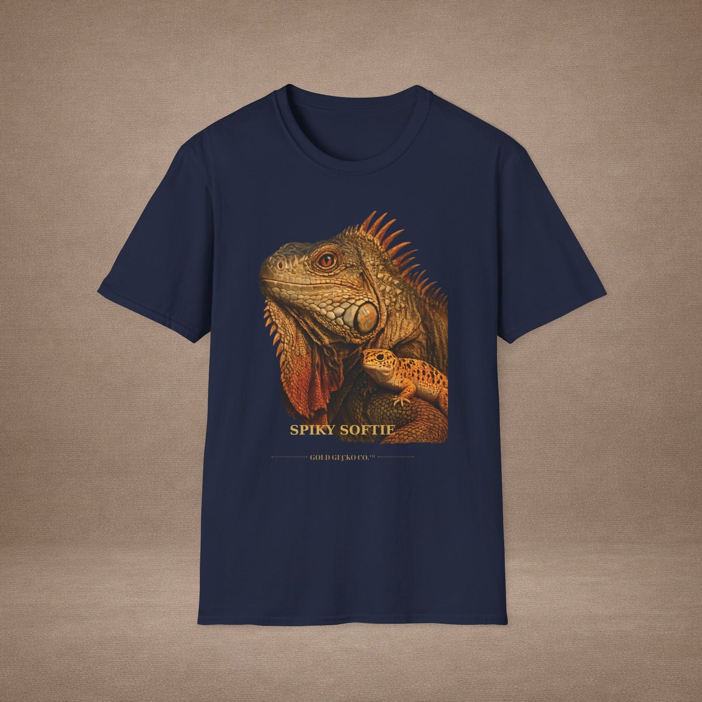 Iguana — Spiky Softie — photoreal reptile portraits — the ultimate herp appreciation. Gold Gecko Co. Reptile Roll Call collection.