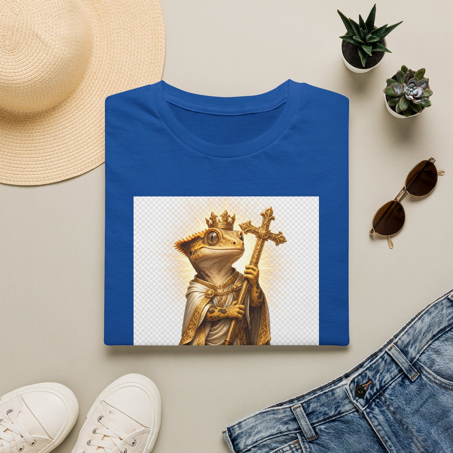 Gold Gecko Co. | Blessed and Dripped | Faith Gecko Tee