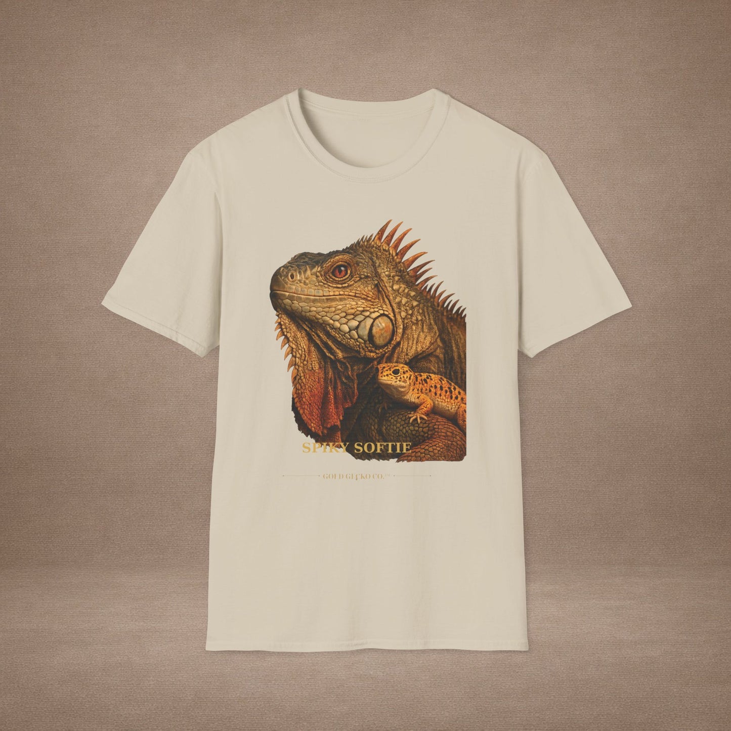 Iguana — Spiky Softie — photoreal reptile portraits — the ultimate herp appreciation. Gold Gecko Co. Reptile Roll Call collection.