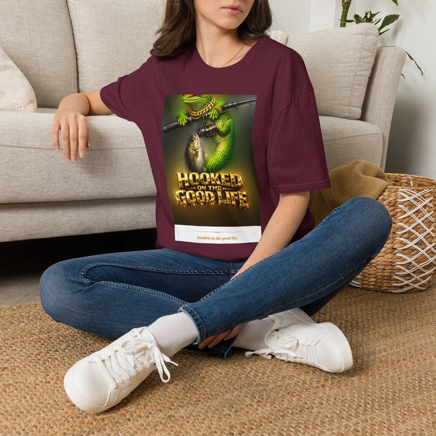 Gold Gecko Co.™ | Hooked on the Good Life | Day Gecko | Comfort Colors 6500