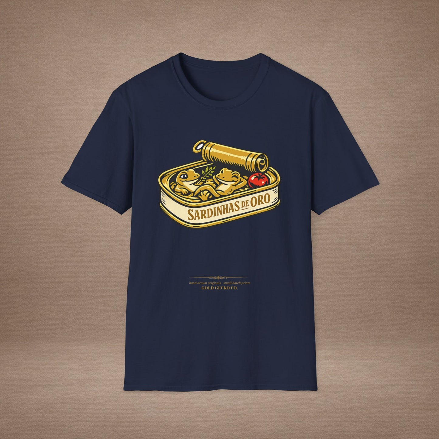 Sardinhas de Ouro Portuguese fish market graphic t-shirt — Gold Gecko Co.