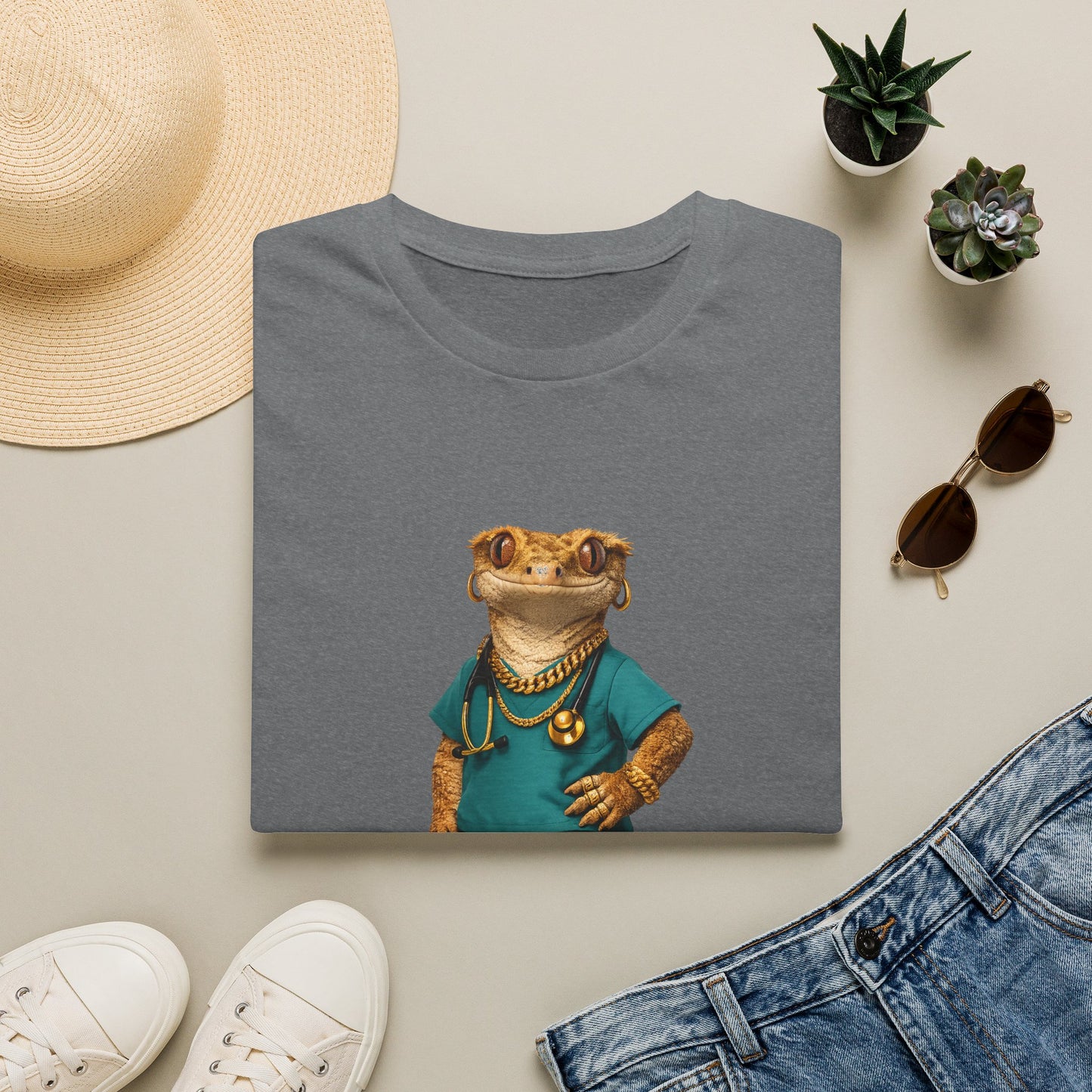 Gold Gecko Co.™ | Scrubs | Crested Gecko | Comfort Colors 6500