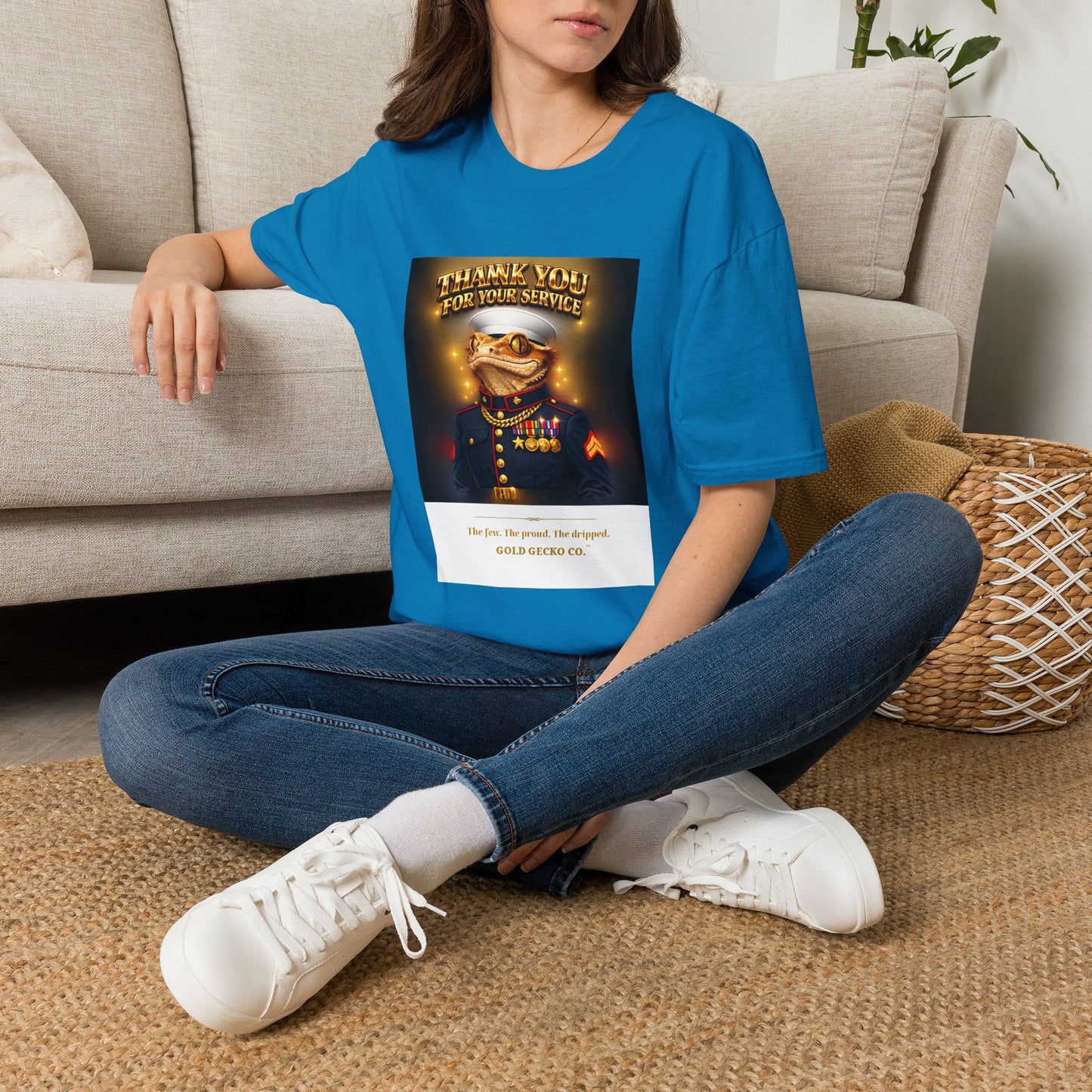 Gold Gecko Co.™ | Marines Semper Drip | Crested Gecko | Comfort Colors 6500