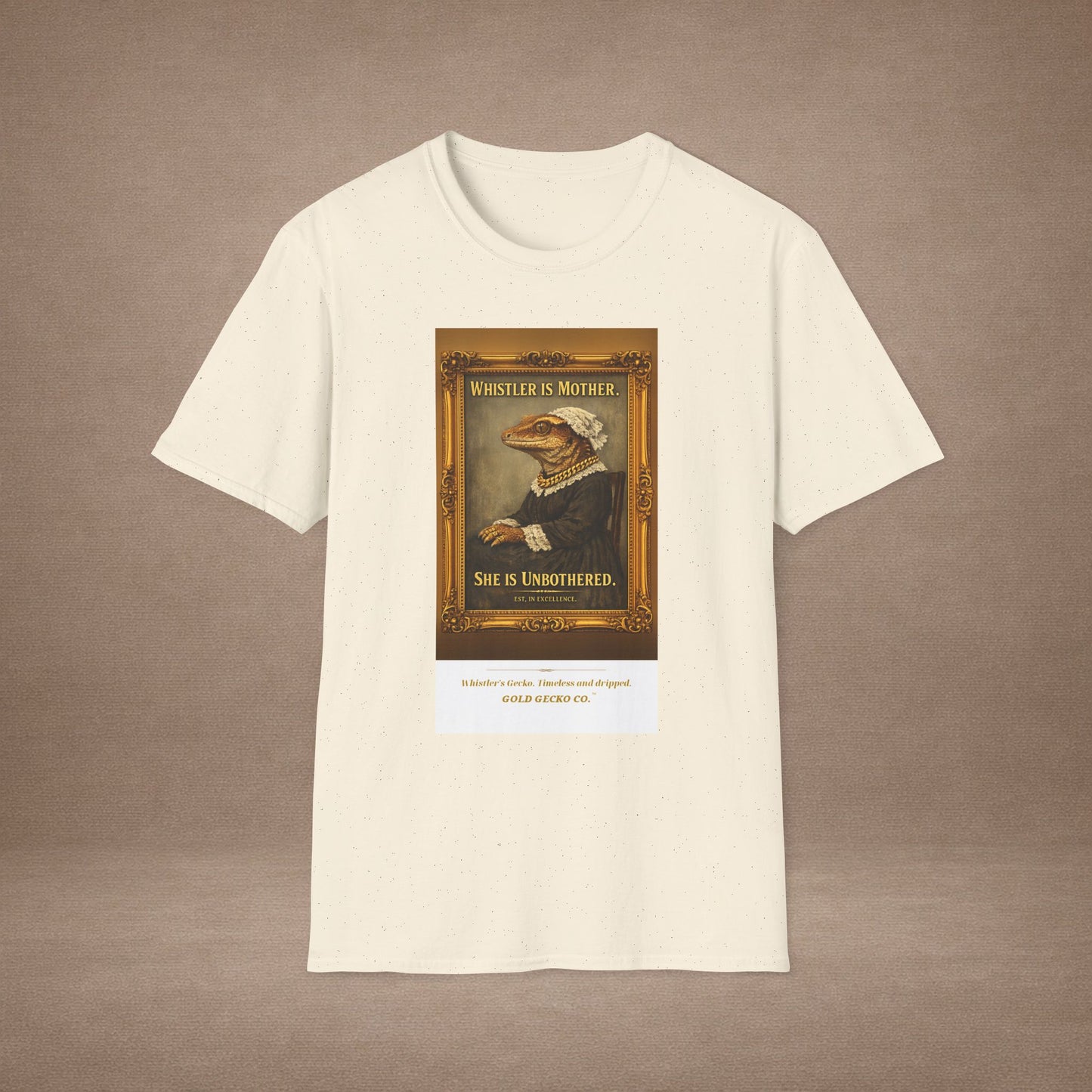 Design #col19-4 - Whistler's Gecko— Fine Art Tee