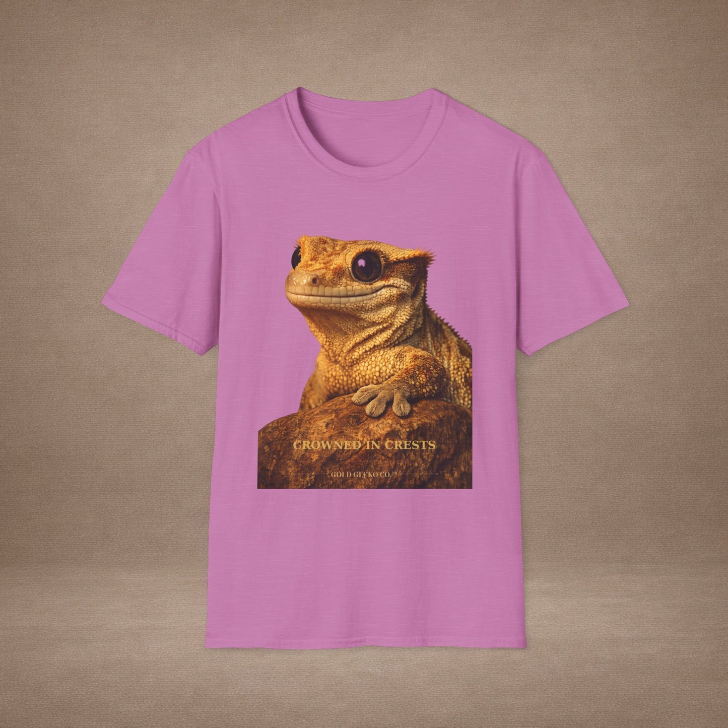 Crested Gecko — Crowned In Crests — photoreal reptile portraits — the ultimate herp appreciation. Gold Gecko Co. Reptile Roll Call collection.