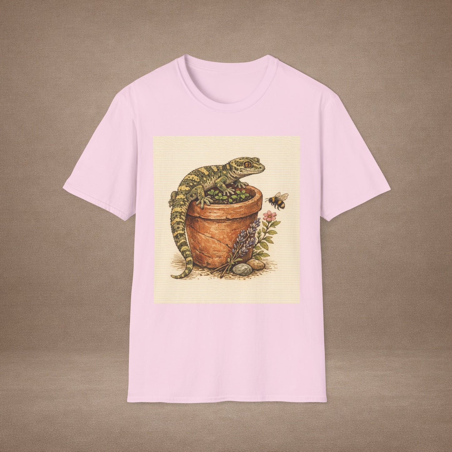 Cottage Windowsill cottagecore gecko t-shirt · Garden Gecko · Gold Gecko Co.