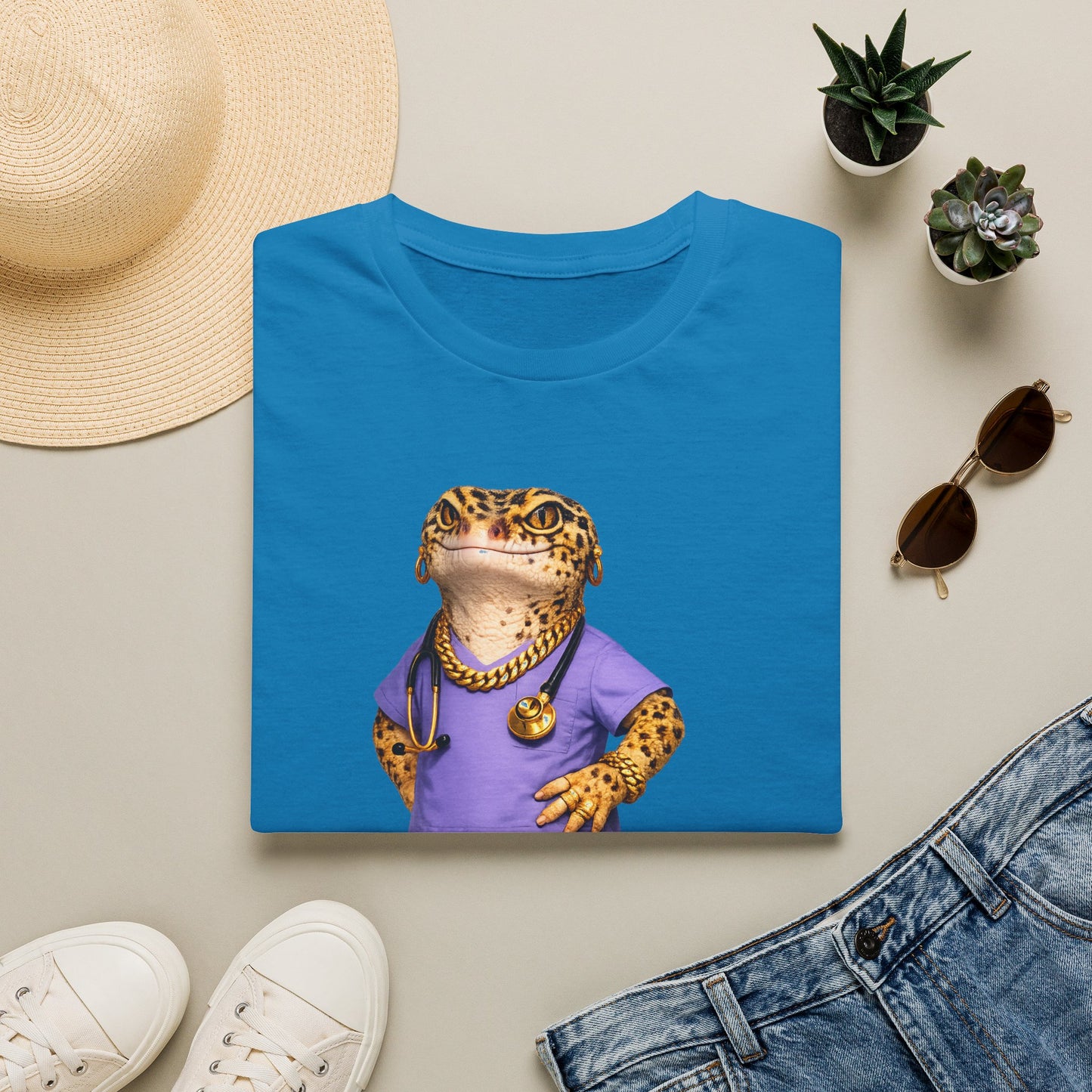Gold Gecko Co.™ | Scrubs | Leopard Gecko | Comfort Colors 6500