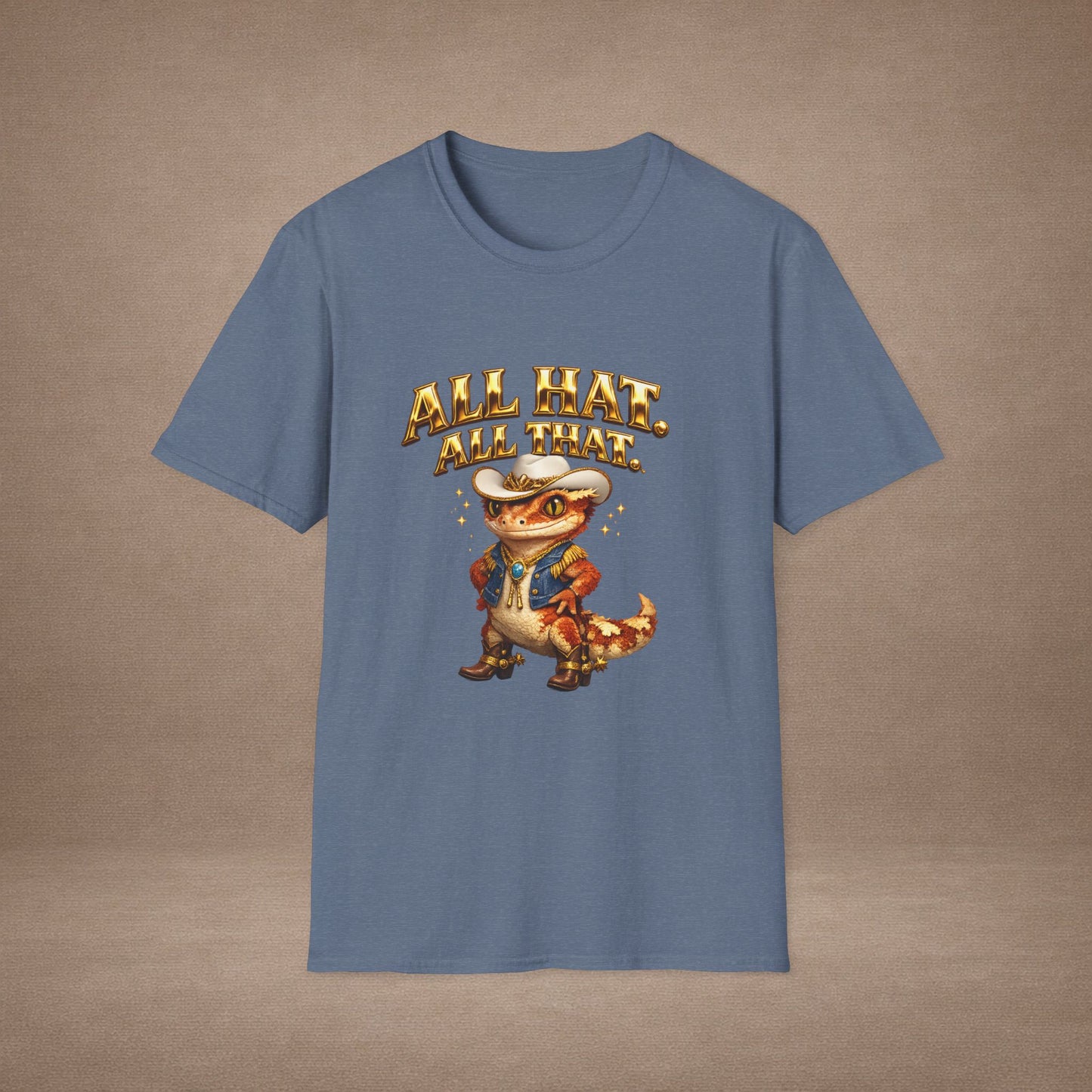 Design #09-2 - Cowgirl Gecko - "All Hat, All That"