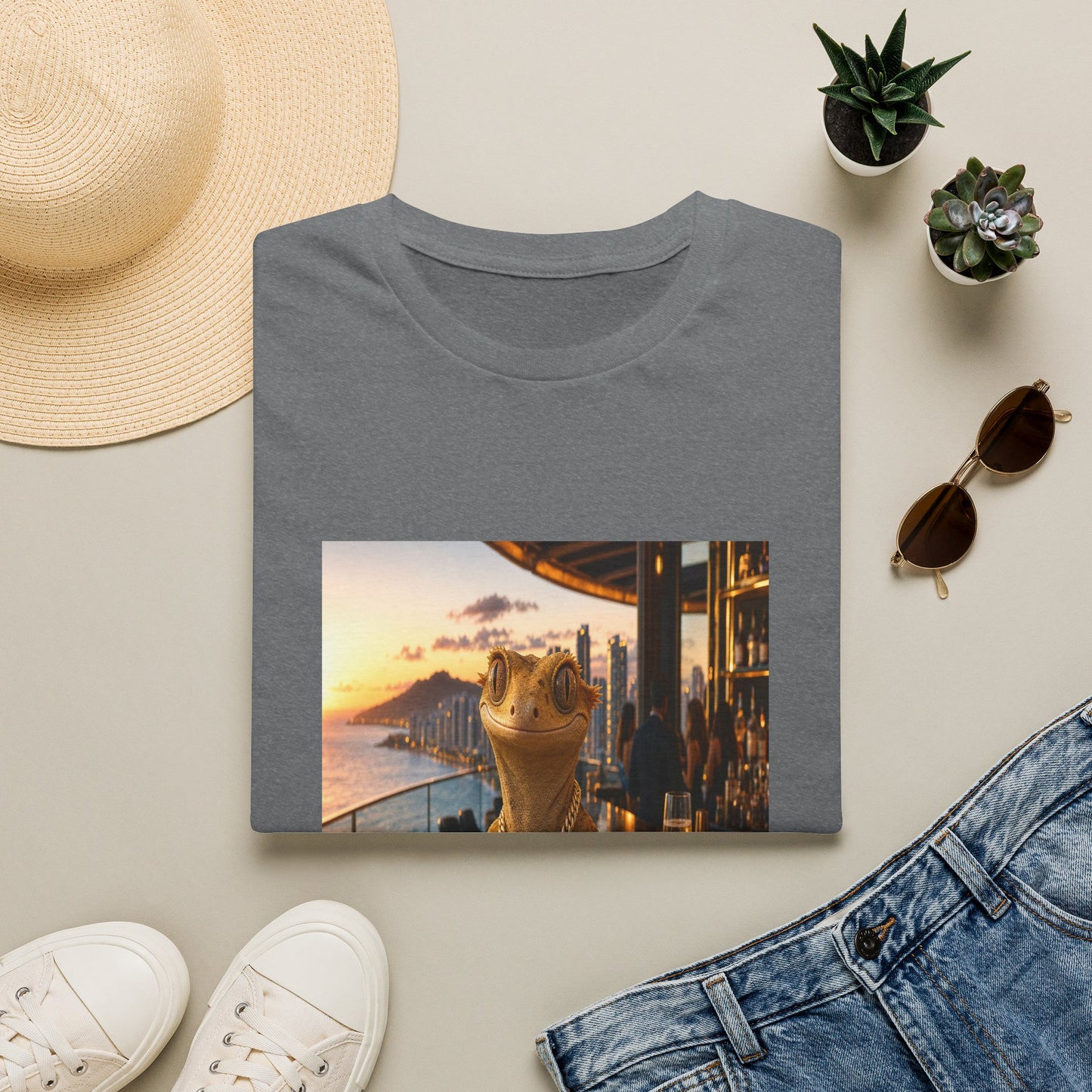 Gold Gecko Co.™ | De Vacaciones | Crested Gecko | Comfort Colors 6500