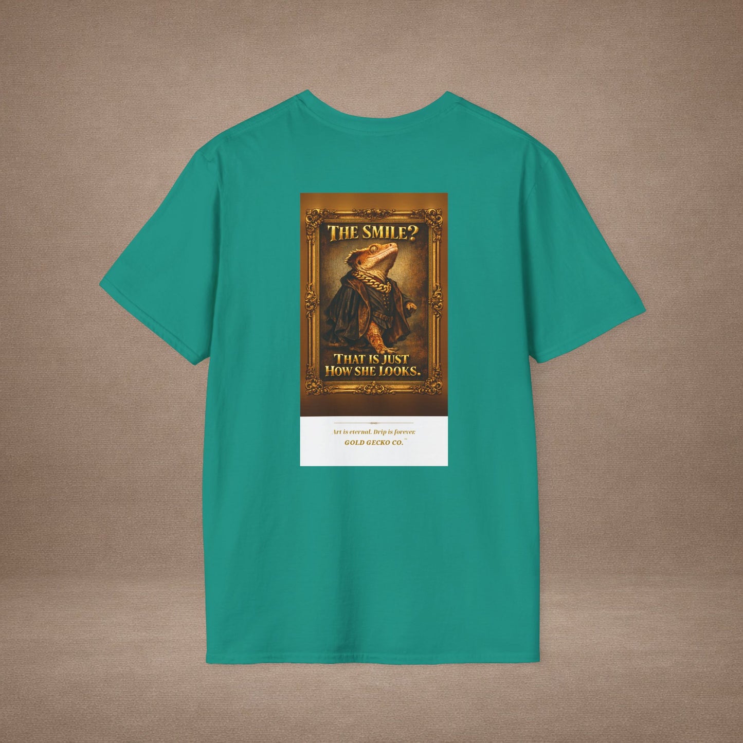 Design #col19-1 - Mona Gecko — Fine Art Tee