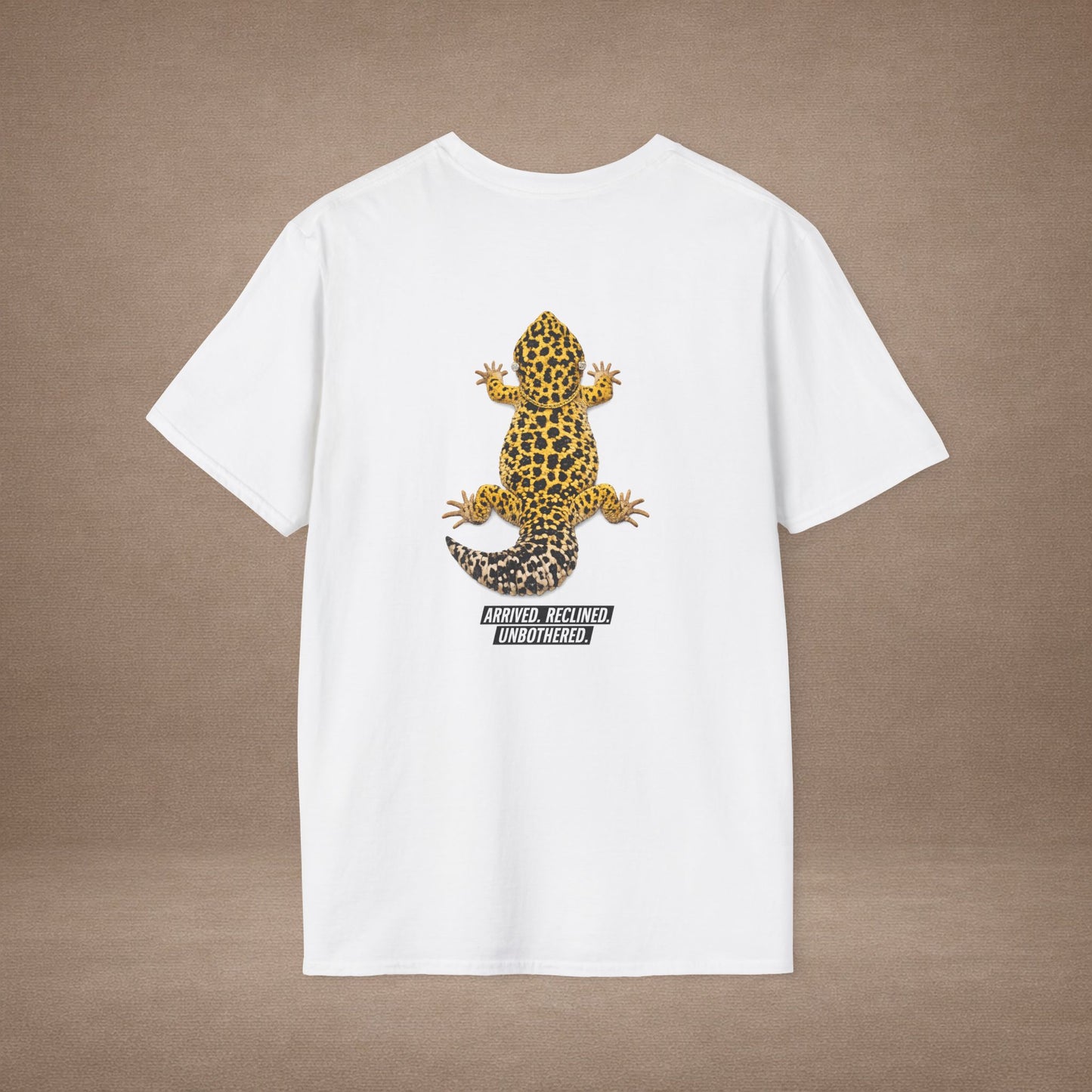 DESIGN #3- Too Dripped To Look Back — Leopard Gecko Tee -BL