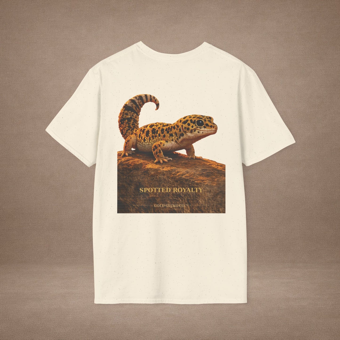 Leopard Gecko — Spotted Royalty — photoreal reptile portraits — the ultimate herp appreciation. Gold Gecko Co. Reptile Roll Call collection.