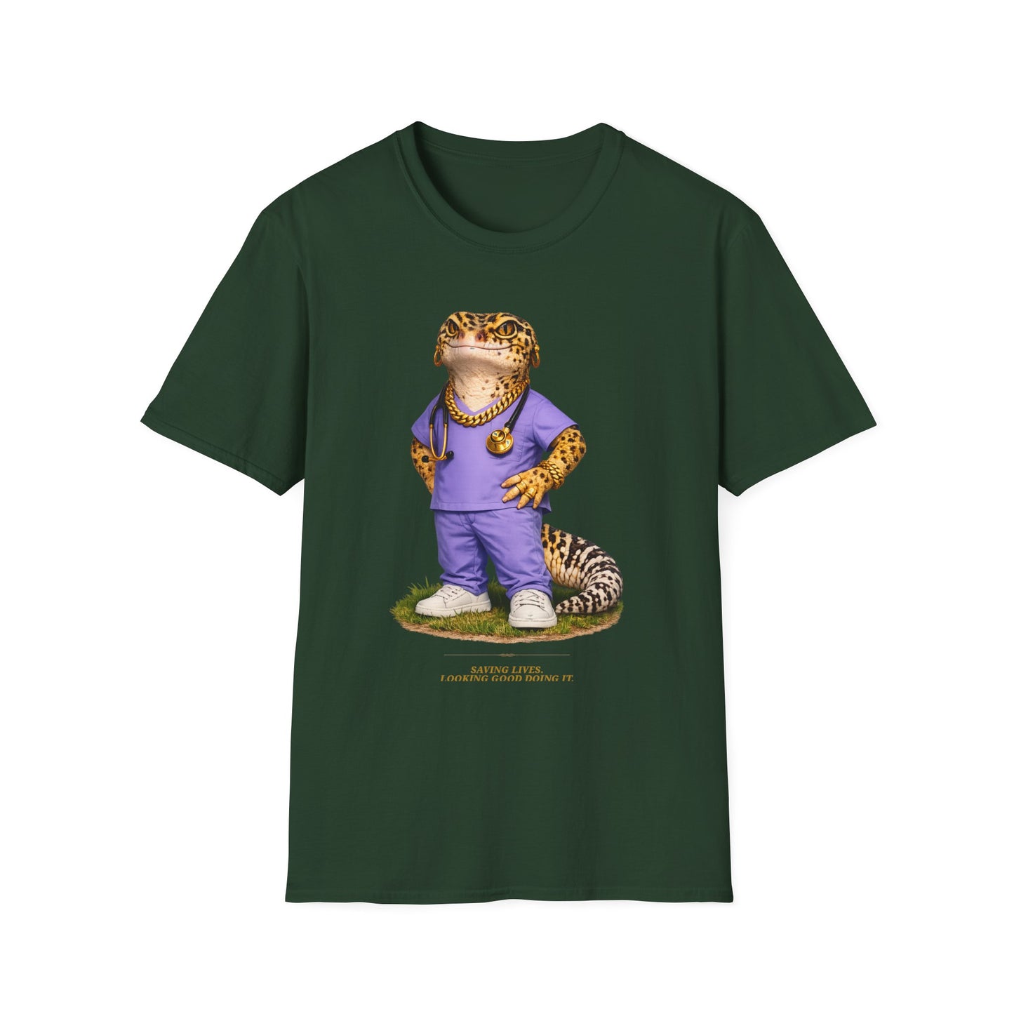 Gold Gecko Co.™ | Scrubs | Leopard Gecko | Comfort Colors 6500