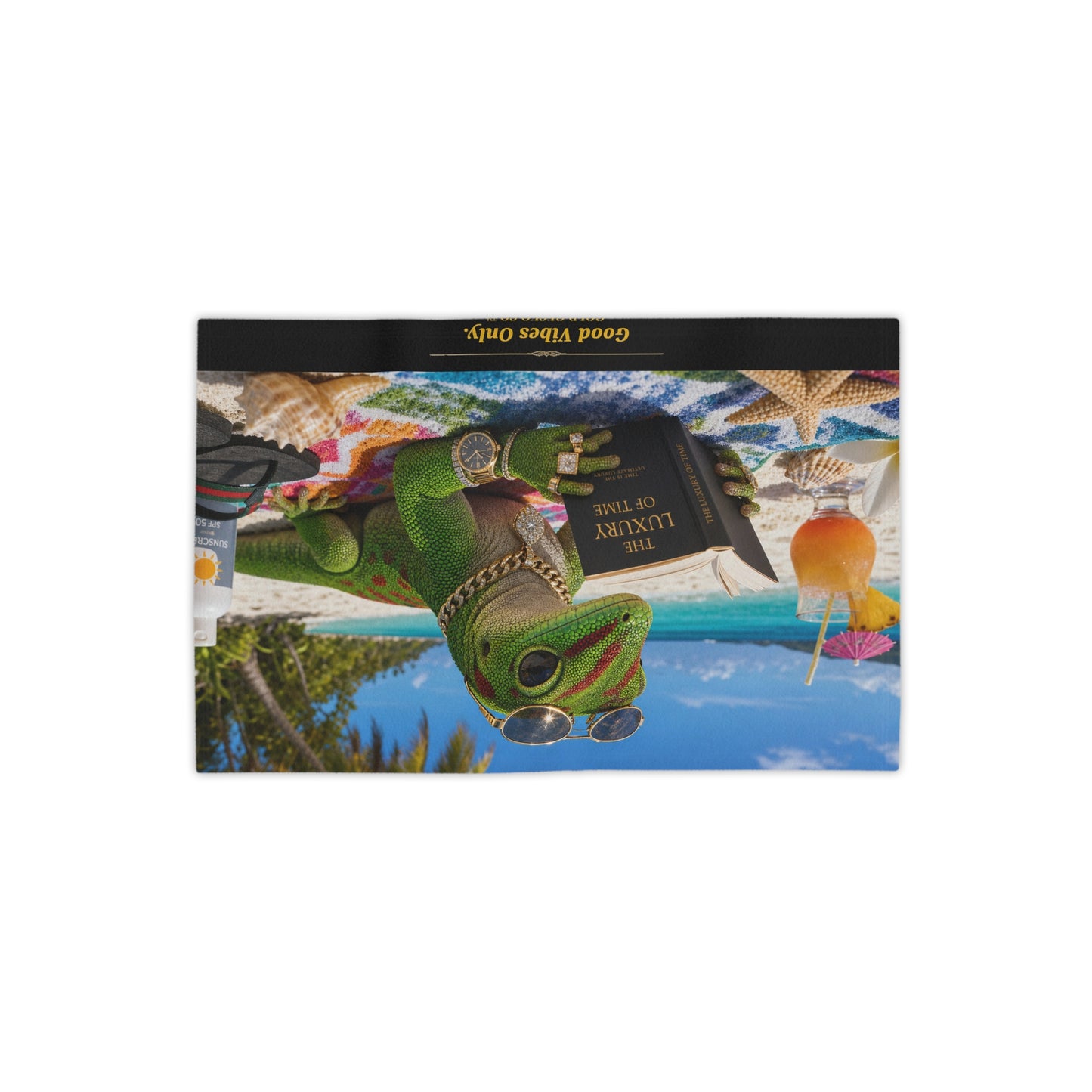 Col101-7-V1-BT-PrimaPrint-GoodVibesOnly-BeachReading-DayGecko-Realistic-GoldGeckoCo